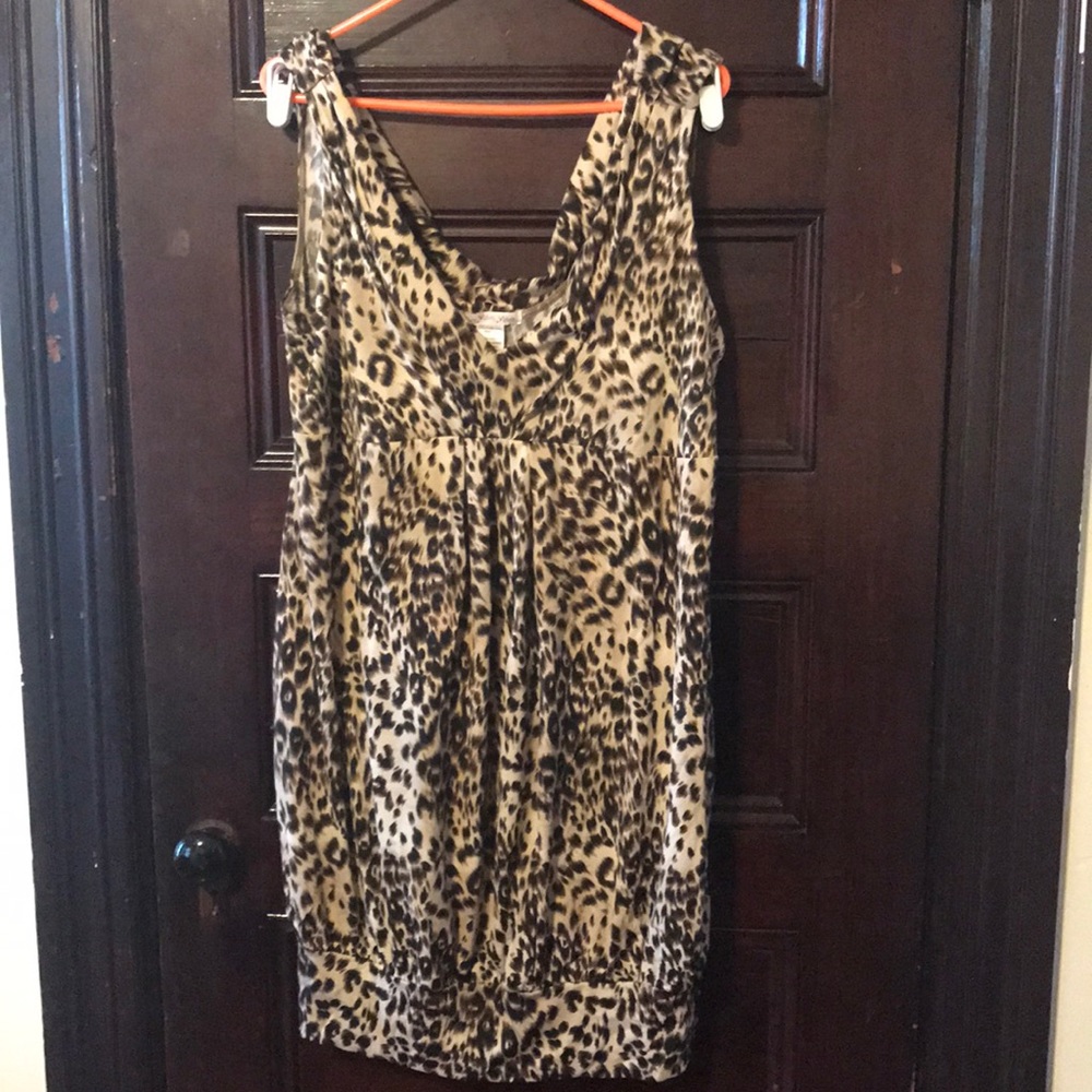 Plus Size Leopard Dress